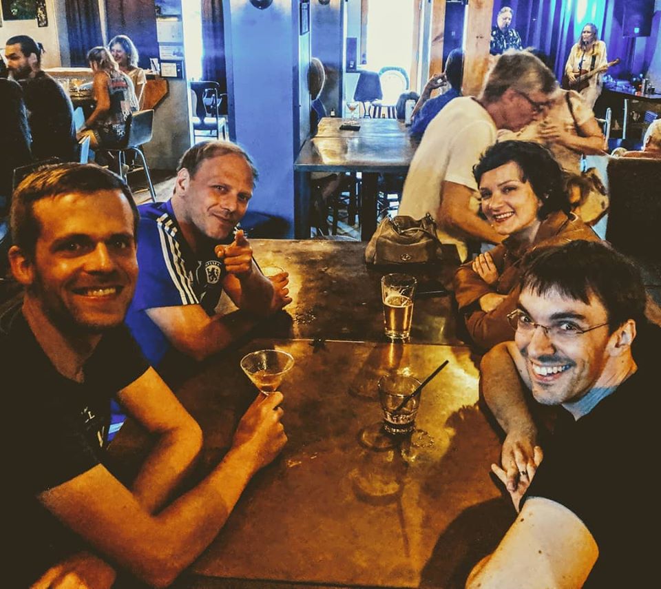 Cocktails with friends at Yonder